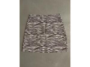 LOFT Zebra Print Mini Skirt Size 6